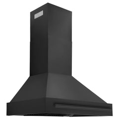 ZLINE Black Stainless Steel Range Hood with Black Stainless Steel Handle (BS655-BS) - The Home Selection