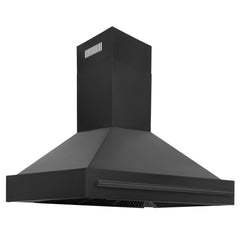 ZLINE Black Stainless Steel Range Hood with Black Stainless Steel Handle (BS655-BS) - The Home Selection