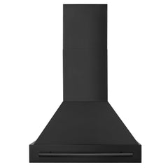 ZLINE Black Stainless Steel Range Hood with Black Stainless Steel Handle (BS655-BS) - The Home Selection