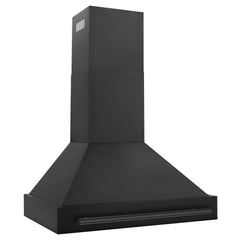 ZLINE Black Stainless Steel Range Hood with Black Stainless Steel Handle (BS655-BS) - The Home Selection