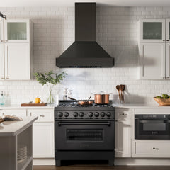 ZLINE Black Stainless Steel Wall Mount Range Hood - BS655N - The Home Selection
