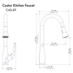 ZLINE Castor Kitchen Faucet, CAS-KF - The Home Selection