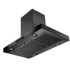 ZLINE Convertible Island Mount Range Hood in Black Stainless Steel - BSKE2iN - The Home Selection