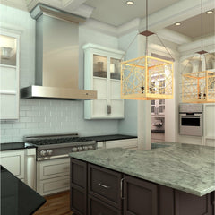 ZLINE Convertible Professional Wall Mount Range Hood in Stainless Steel - KECOM - The Home Selection
