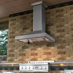 ZLINE Convertible Vent Designer Series Wall Mount Range Hood in DuraSnow™ Stainless Steel - 655-4SSSS - The Home Selection