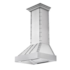 ZLINE Convertible Vent Designer Series Wall Mount Range Hood in DuraSnow™ Stainless Steel - 655-4SSSS - The Home Selection