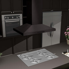 ZLINE Convertible Vent Island Mount Range Hood in Black Stainless Steel - BSGL2iN - The Home Selection