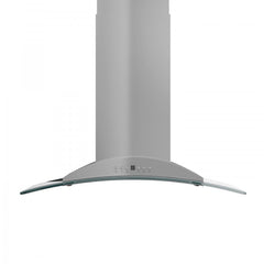 ZLINE Convertible Vent Island Mount Range Hood in Stainless Steel & Glass - GL9i - The Home Selection