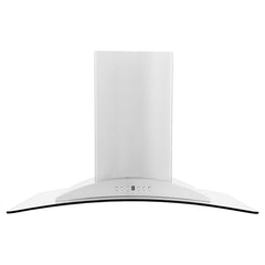 ZLINE Convertible Vent Island Mount Range Hood in Stainless Steel & Glass - GL9i - The Home Selection