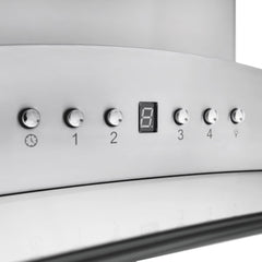 ZLINE Convertible Vent Island Mount Range Hood in Stainless Steel & Glass - GL9i - The Home Selection
