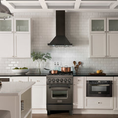 ZLINE Convertible Vent Wall Mount Range Hood in Black Stainless Steel - BSKBN - The Home Selection