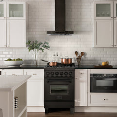ZLINE Convertible Vent Wall Mount Range Hood in Black Stainless Steel - BSKEN - The Home Selection