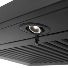 ZLINE Convertible Vent Wall Mount Range Hood in Black Stainless Steel with Crown Molding - BSKBNCRN-24 - The Home Selection