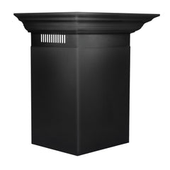 ZLINE Convertible Vent Wall Mount Range Hood in Black Stainless Steel with Crown Molding - BSKENCRN - The Home Selection
