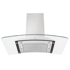 ZLINE Convertible Vent Wall Mount Range Hood in Stainless Steel & Glass - KN - The Home Selection