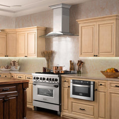 ZLINE Convertible Vent Wall Mount Range Hood in Stainless Steel & Glass - KN - The Home Selection