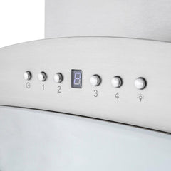 ZLINE Convertible Vent Wall Mount Range Hood in Stainless Steel & Glass - KN - The Home Selection