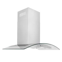 ZLINE Convertible Vent Wall Mount Range Hood in Stainless Steel & Glass - KN4 - The Home Selection
