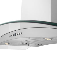 ZLINE Convertible Vent Wall Mount Range Hood in Stainless Steel & Glass - KN4 - The Home Selection
