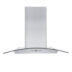 ZLINE Convertible Vent Wall Mount Range Hood in Stainless Steel & Glass with Crown Molding - KZCRN - The Home Selection