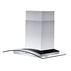 ZLINE Convertible Vent Wall Mount Range Hood in Stainless Steel & Glass with Crown Molding - KZCRN - The Home Selection