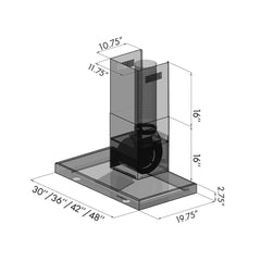 ZLINE Convertible Vent Wall Mount Range Hood in Stainless Steel - KE - The Home Selection