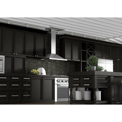 ZLINE Convertible Vent Wall Mount Range Hood in Stainless Steel with Crown Molding - KBCRN - The Home Selection