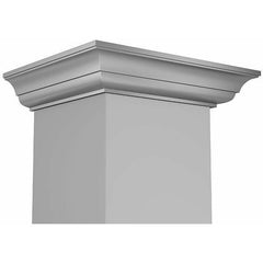 ZLINE Convertible Vent Wall Mount Range Hood in Stainless Steel with Crown Molding - KBCRN - The Home Selection