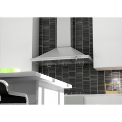 ZLINE Convertible Vent Wall Mount Range Hood in Stainless Steel with Crown Molding - KBCRN - The Home Selection