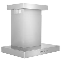 ZLINE Convertible Vent Wall Mount Range Hood in Stainless Steel with Crown Molding - KECRN - The Home Selection