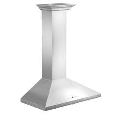 ZLINE Convertible Vent Wall Mount Range Hood in Stainless Steel with Crown Molding - KL2CRN - The Home Selection