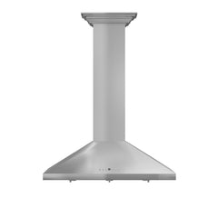 ZLINE Convertible Vent Wall Mount Range Hood in Stainless Steel with Crown Molding - KL2CRN - The Home Selection