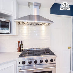 ZLINE Convertible Vent Wall Mount Range Hood in Stainless Steel with Crown Molding - KL2CRN - The Home Selection