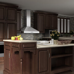 ZLINE Convertible Vent Wall Mount Range Hood in Stainless Steel with Crown Molding - KL3CRN - The Home Selection