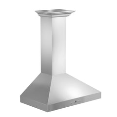 ZLINE Convertible Vent Wall Mount Range Hood in Stainless Steel with Crown Molding - KL3CRN - The Home Selection
