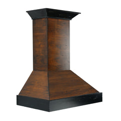 ZLINE Convertible Vent Wooden Wall Mount Range Hood in Antigua and Walnut - KBAR - The Home Selection