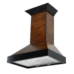 ZLINE Convertible Vent Wooden Wall Mount Range Hood in Antigua and Walnut - KBAR - The Home Selection