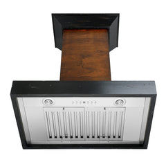 ZLINE Convertible Vent Wooden Wall Mount Range Hood in Antigua and Walnut - KBAR - The Home Selection