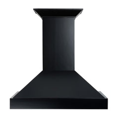 ZLINE Convertible Vent Wooden Wall Mount Range Hood in Black - KBCC - The Home Selection