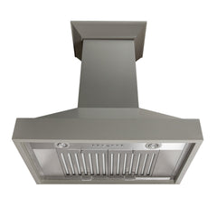 ZLINE Convertible Vent Wooden Wall Mount Range Hood in Gray - KBUU - The Home Selection