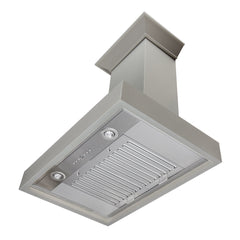 ZLINE Convertible Vent Wooden Wall Mount Range Hood in Gray - KBUU - The Home Selection