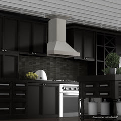 ZLINE Convertible Vent Wooden Wall Mount Range Hood in Gray - KBUU - The Home Selection