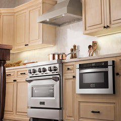 ZLINE Convertible Vent Wooden Wall Mount Range Hood in Gray - KBUU - The Home Selection