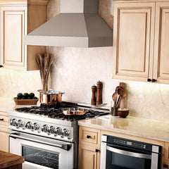 ZLINE Convertible Vent Wooden Wall Mount Range Hood in Gray - KBUU - The Home Selection
