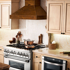 ZLINE Convertible Vent Wooden Wall Mount Range Hood in Walnut - KBRR - The Home Selection