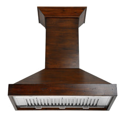 ZLINE Convertible Vent Wooden Wall Mount Range Hood in Walnut - KBRR - The Home Selection