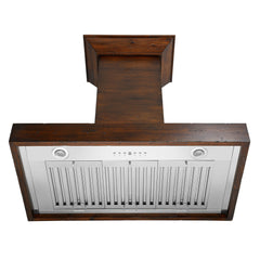 ZLINE Convertible Vent Wooden Wall Mount Range Hood in Walnut - KBRR - The Home Selection