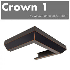 ZLINE Crown Molding #1 For Designer Wall Range Hood - CM1-8KBB/E/F - The Home Selection