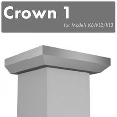 ZLINE Crown Molding #1 For Wall Range Hood - CM1-KB/KL2/KL3 - The Home Selection