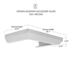 ZLINE Crown Molding #1 For Wall Range Hood - CM1-KECOM - The Home Selection